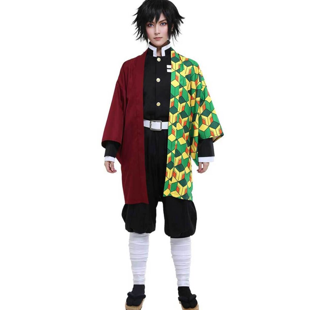 Giyuu Tomioka Costume Halloween Giyuu Cosplay Outfit Full Set For Kids ...