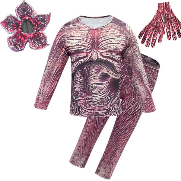 Kids Demogorgon Costumes Halloween Long Sleeve Shirt Pants Cosplay Full