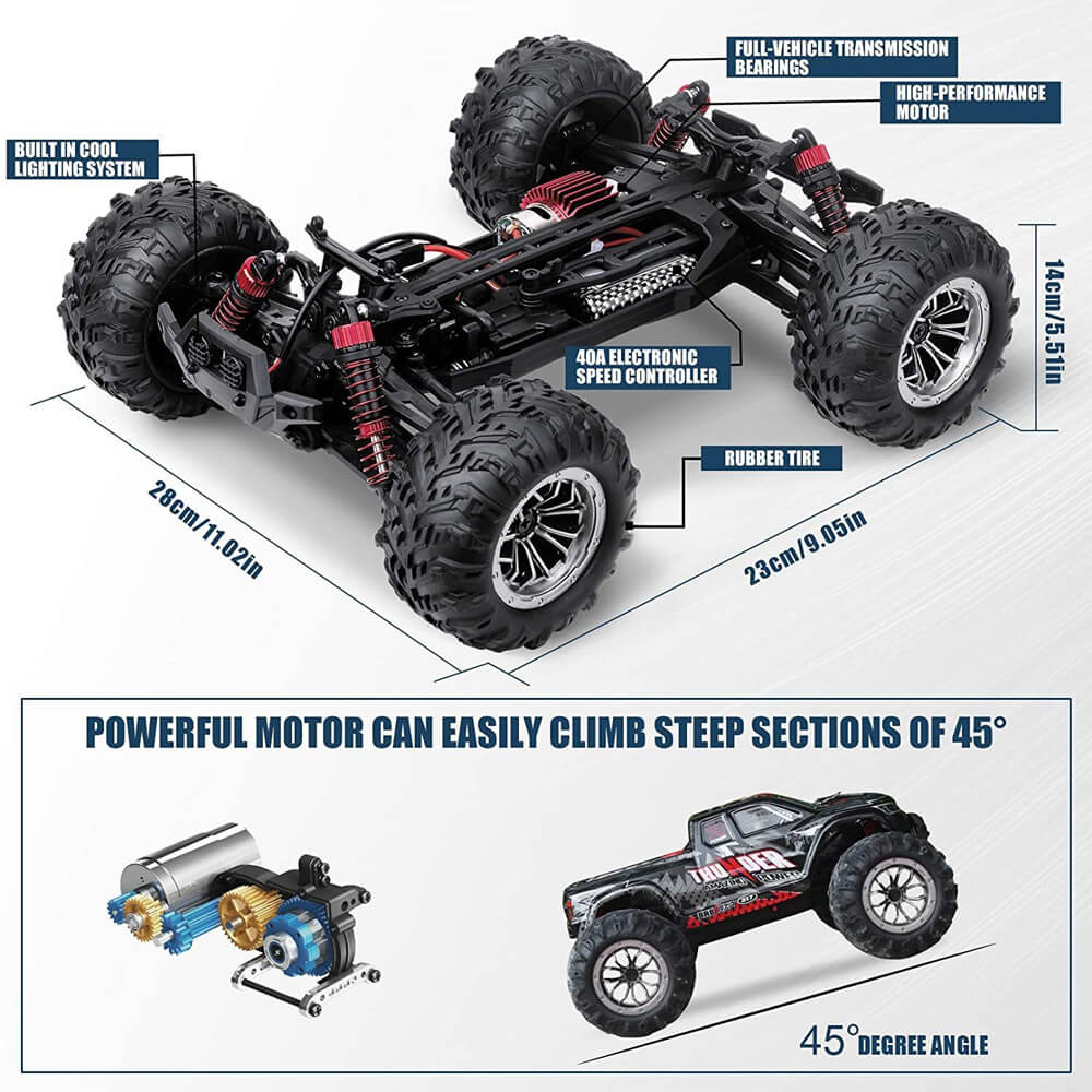 High Speed Remote Control Racing 4WD Off Road Monster Trucks Climbing ...