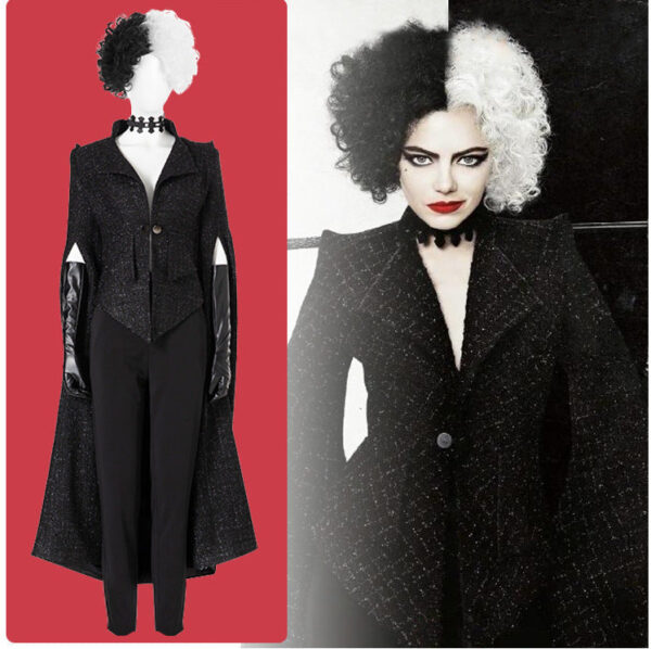 Adults’ Cruella De Vil Costume Live Action Deluxe Finale Costume – NalaGila