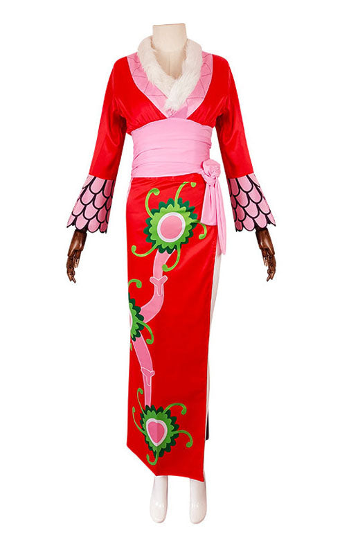 One Piece Boa Hancock Dress Cosplay Costume Red – NalaGila
