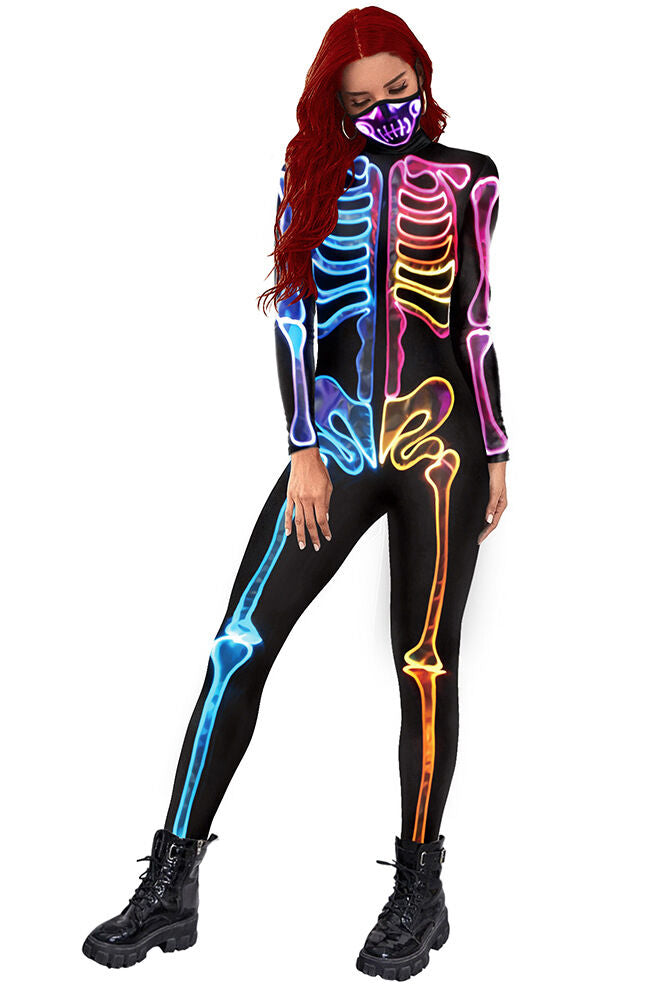 Halloween 3D Skeleton Jumpsuit Costumes – NalaGila